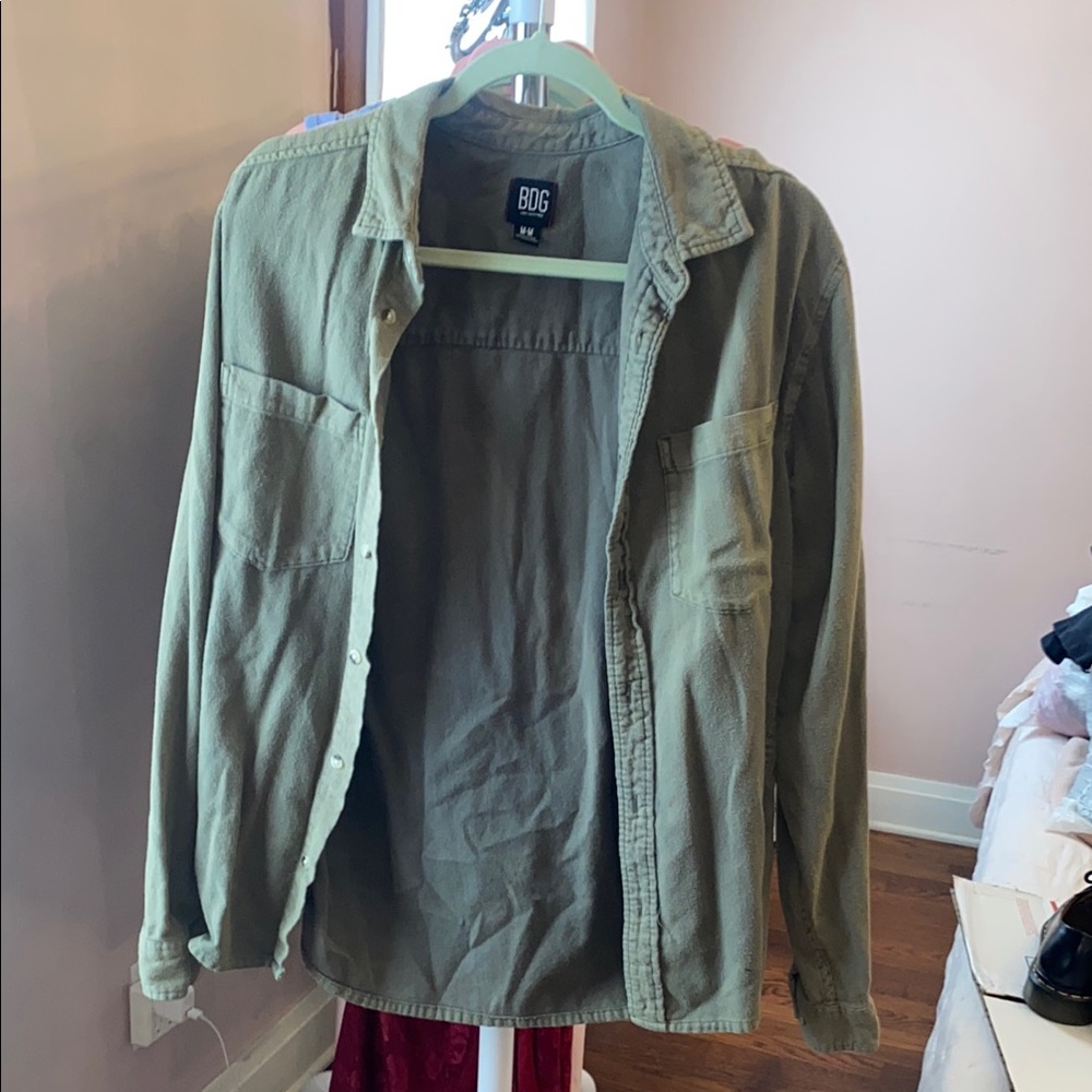 BDG Olive Green Urban Shirt